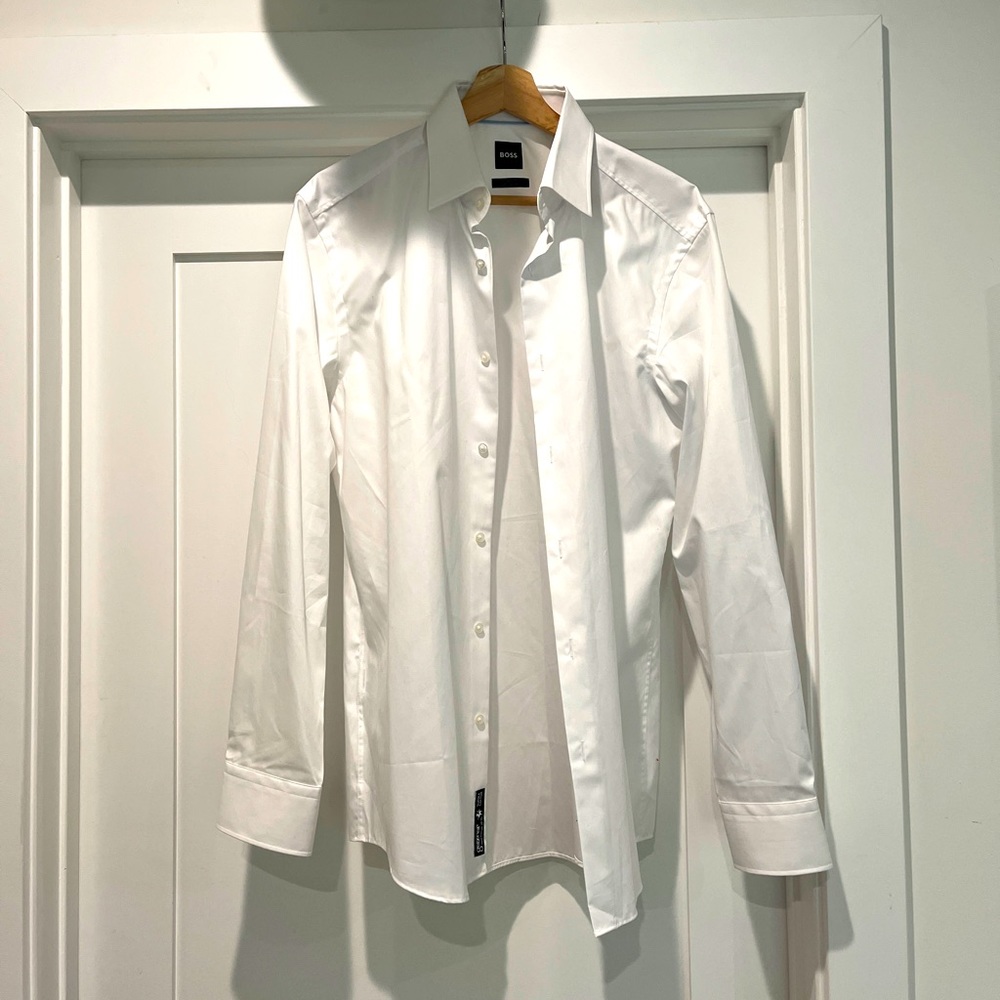 NWT Hugo Boss White Dress Shirt sz 16